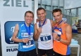 Sieger des Millennium Tower Run Up 2014: Christian Riedl, Piotr Lobodzsinski und Tomas Celko © Matthias Buchwald