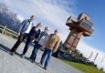 Josef Pröll, Gabi Pröll, Rotraud Konrad und Christian Konrad bei der Wirtschaftswanderung 2014 © Sabine Klimpt
