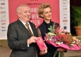 Bürgermeister Michael Häupl und Anna Gavalda bei der Eröffnung von "Eine STADT. Ein BUCH." © PID/Christian Jobst