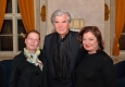 Eva Resinger, Peter Simonischek und Johanna Zugmann im Bank Austria Salon zum Thema Abgründe © Oreste Schaller