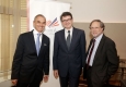 Norbert B. Lessing, Bernhard Gröhs und Friedrich Rödler beim AmCham Business Lunch © Roland Rudolph