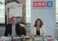 Franz Patay und Beatrice Cox-Riesenfelder stellen die iEmmy 2015 vor © ORF-Enterprise/Bernhard Heimhilcher