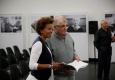 Arabella Kiesbauer und Peter Turrini beim Talk in der Ausstelung "Vorbilder - Wirkung" im tresor im Bank Austria Kunstforum Wien © F+P