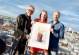 Gerhard Krispl, Birgit Vikas und Erwin Wurm präsentieren die PARNASS-Jubiläumsausgabe © Sabine Klimpt