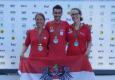 Österreicher dominieren bei Minigolf-Europameisterschaft in Portugal: Elisabeth Gruber, Fabian Spies und Karin Heschl © ÖBGV