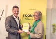 Josef Mantl und Lotte Tobisch von Labotyn bei der Präsentation von "I connect" im Sektor 5 © Niklas Stadler