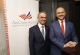 Hilton Country General Manager Norbert B. Lessing und WienTourismus-Direktor Norbert Kettner beim AmCham Business Breakfast im Hilton Vienna Plaza © Roland Rudolph