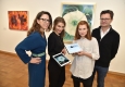 Heike Eipeldauer, Katharina Götzendorfer, Verena Blöchl und Wolfgang Schreiner präsentieren die Eye to Ear-App im Bank Austria Kunstforum Wien © Christian Jobst