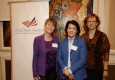 Andrea Scholz, Daniela Homan und Doris Regele beim AmCham Business Breakfast im Hilton Vienna © Roland Rudolph