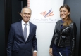 AmCham Präsident und Hilton Country General Manager Norbert B. Lessing und diego5-Gründerin Sandra Thier beim Business Breakfast der American Chamber of Commerce in Austria im Hilton Vienna Plaza © Roland Rudolph