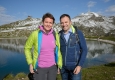 A1-CFO Sonja Wallner und café+co International-Geschäftsführer Fritz Kaltenegger bei der Wirtschaftswanderung 2017 in den Kitzbüheler Alpen © Rainer Gregor Eckharter
