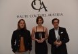 Pierre Sarkozy, Iris Strubegger und Werner Schreyer beim HAUTE COUTURE AUSTRIA AWARD 2017 im Bank Austria Kunstforum Wien © Oreste Schaller