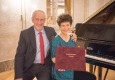 World Orchestra for Peace-Mitbegründer Charles Kay und Star-Pianistin Margaret Fingerhut im Bank Austria Salon im Alten Wiener Rathaus © Oreste Schaller