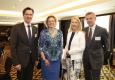 Martin Brodey, Sandra Kolleth, Ulrike Huemer und Martin Winkler beim Business Breakfast der American Chamber of Commerce in Austria im Hilton Vienna Plaza © Roland Rudolph