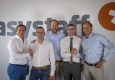 easystaff übernimmt punckt.com: Gerhard Huber, Stefan Hubbauer, Martin Zauder, Christoph Mastnak und Thomas Huber © easystaff human & resources