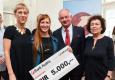 Bank Austria Kunstpreis Kärnten 2018: Lena Freimüller, Veronika Suschnig, Bruno Waldl und Renate Freimüller in der Galerie 3 © UniCredit Bank Austria/Ferdinand Neumüller