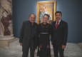 Christian Ludwig Attersee, Ingried Brugger und Robert Zadrazil bei der Eröffnung von "Faszination Japan" im Bank Austria Kunstforum Wien © Oreste Schaller