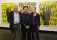 Christian Ludwig Attersee, Thean Chie Chan und Ingried Brugger im tresor im Bank Austria Kunstforum Wien © Roland Rudolph