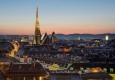 Blick über das abendliche Wien © unsplash.com/Jacek Dylag