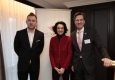 AmCham Talks im Hilton Vienna Plaza: Tristan Horx, Tatjana Oppitz und Martin Brodey © Roland Rudolph
