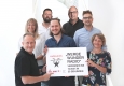 Werbewunder Radio: Edmund Hochleitner (WIEN NORD), Helena Luczynski (Frau Text), David Hassbach (Gewinner), Clemens Marx (Marx Tonkombinat), Christian Forster (ORF-ENterprise), Reinhard Schwarzinger (CCA) und Doris Ragetté (RMS Austria) © Creativ Club Austria