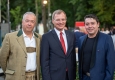 Musikfestival Steyr feiert 25-jähriges Jubiläum: Intendant Karl-Michael Ebner, Landeshauptmann Thomas Stelzer und Grammy-Preisträger Herbert Lippert © Peter Mayr