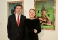 Vernissage von "The Cindy Sherman Effect" im Bank Austria Kunstforum Wien: Robert Zadrazil (UniCredit Bank Austria) und Ingried Brugger (Bank Austria Kunstforum Wien) © Christian Jobst