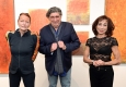 Vernissage der Ausstellung "Aus dem Archiv der Erinnerung": Ingried Brugger (Bank Austria Kunstforum Wien), Peter Patzak (Künstler) und Andrea Eckert (Kammerschauspielerin) © Christian Jobst