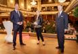 Programmpräsentation des Musikverein Graz im Sofiensaal: Michael Nemeth (Generalsekretär, Musikverein Graz), Evelyn Bauer (Steiermärkische Sparkasse), Franz Harnoncourt-Unverzagt (Präsident, Musikverein Graz) © leisure communications/APA-Fotoservice/Fiedler