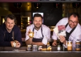 Roland Huber, Philipp Essl und Uwe Machreich kochen bei "Stadt.Land.Fluss" im "Joma" am Hohen Markt auf © Matthias Heschl