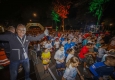 Veranstalter Hannes Menitz gibt den Startschuss zum 15. erste bank vienna night run © Stephan Schütze