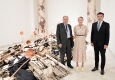 Christian Ludwig Attersee, Ingried Brugger und Robert Zadrazil in der Ausstellung "Rebecca Horn" im Bank Austria Kunstforum Wien © Christian Jobst