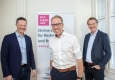 Visma-Gruppe übernimmt ProSaldo.Net: Jussi Pekkala, Rainer Haude und Stian Berg © Mila Zytka