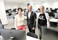 42 Vienna: Staatssekretär Florian Tursky mit den 42-Vienna-Geschäftsführern Rosemarie Pichler und Grégoire Besnier © Christian Jobst