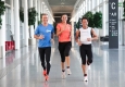 Probelauf für den Indoor Marathon mit Hans Enn und Tanja Duhovich © echo event