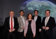 Präsentation des mobilen Pavillons der STEIERMARK SCHAU: Anton Lang, Marko Mele, Astrid Kury, Alexander Kada, Christopher Drexler © Univsersalmuseum Joanneum/J. J. Kucek