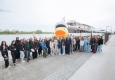 Wirtschaftsstadtrat Peter Hanke und DDSG Blue Danube Geschäftsführer Wolfgang Fischer beim Wiener Töchtertag an Bord der MS Admiral Tegetthoff © Mila Zytka