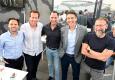 After Work des Online-Vermarkterkreis: Maximilian Pruscha (YOC), Eugen Schmidt (AboutMedia), Michael Buchbinder (ProSiebenSat.1 PULS 4), Matthias Seiringer (ORF-Enterprise), Bernd Platzer (Momentum Wien) © Christian Jobst