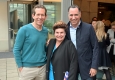 Eugen Schmidt (AboutMedia), Elisabeth Frank (IP Österreich) und Michael Buchbinder (ProSiebenSat.1 PULS 4) beim OVK-Gettogether © Christian Jobst