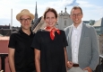 Christian Troy (Arbeitsgemeinschaft TELETEST), Susanne Koll (Hearts & Science Austria/Interessengemeinschaft der Media Agenturen) und Thomas Gruber (ProSiebenSat.1 PULS 4) geben den Start des Teletest 2.0 der Arbeitsgemeinschaft TELETEST im Private Member © Katharina Schiffl