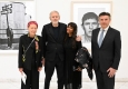 Eröffnung von "Anton Corbijn - Favourite Darkness": Ingried Brugger, Anton Corbijn und Robert Zadrazil © Christian Jobst