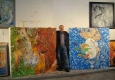 Christian Ludwig Attersee im Atelier © Atelier/Archiv Attersee