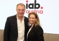 iab-austria-Vizepräsident André Eckert (Audienzz) und iab-austria-Präsidentin Rut Morawetz © iab austria/Katharina Schiffl
