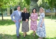 FREILUFT AUGARTENSOMMER: Paul Rittenauer (JPR Projektmanagement & Eventconsulting), Ursula B. Tuczka (Metropolitain Art Club), Danielle Spera (Kulturmanagerin), Billi Thanner (Künstlerin) © Christian Jobst