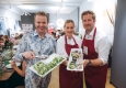 Küchenchef Julian Kutos (Your Kitchen), Karina Wundsam (austria.com/plus) und Thomas Schuster (austria.com/plus) © Mila Zytka