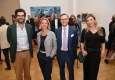 Eröffnung von "MENSCH BERLIN" im Bank Austria Kunstforum Wien: Louis Prinz zu Sayn-Wittgenstein-Sayn (Sayn Consult), Magdalena Hankus (Hankus 3sixty), Sebastian Pflum (Stiftung Kunstforum Berliner Volksbank), Ilona Perrot (Atout France) © Christian Jobst