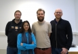 Fachhochschule Wiener Neustadt: Christian Koller, Wissenschaftler an der FH Wiener Neustadt, PhD-Studentin Malaika Waheed, PhD-Student Niels Wernicke und Wolfgang Treberspurg, Leiter des CSCT-Kompetenzzentrums © Fachhochschule Wiener Neustadt