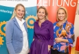 Netzwerkabend bei der Kleinen Zeitung: Gerlinde Layr-Gizycki (INAMERA), Magdalena Hankus (Hankus3sixty) und Stefanie Koch (Kleine Zeitung) © Opinion Leaders Network/Christian Mikes