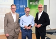 Präsentation der Bewegtbildstudie 2026: Arbeitsgemeinschaft TELETEST Obmann Thomas Gruber (ProSiebenSat.1 PULS 4), Stefan Schiel (Marketmind), WolfganG Struber (RTR Medien) © Christian Jobst