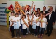 Susanne Brandsteidl, Mario Stadler, Mirna Jukic, Brigitte Edelhauser und Hannes Menitz bei kidsrun4kids © Katharina Schiffl